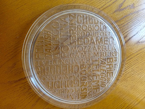 Vintage thick pressed glass - thick,