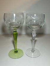 Vintage Clear Green Stem