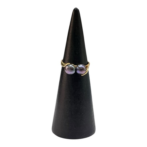 9ct yellow gold - gold, black