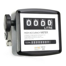 482133 4 digital Diesel Fuel Oil Flow Meter Counter 3.5 bar High Accuracy 1%