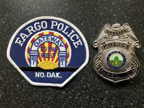 Fargo police badge and patch - police,