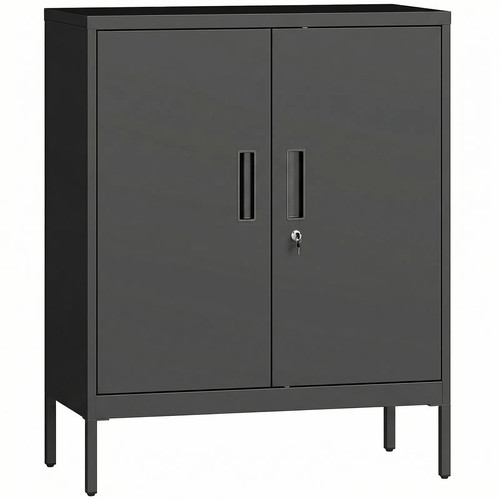 Homcom metal storage cabinet - storage,