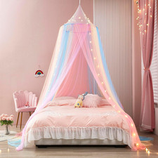 Bed Canopy for Girls,Rainbow