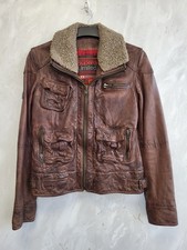 Superdry Brown Leather Jacket