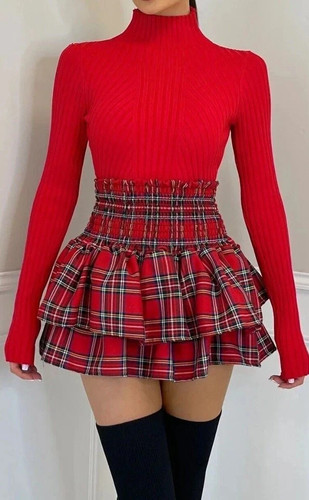 Ladie women frill mini - ladie, &