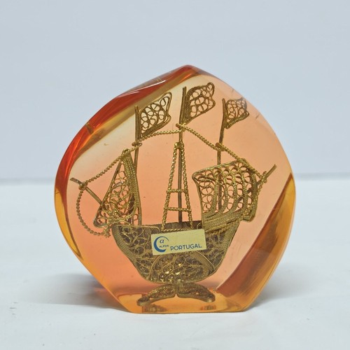 Vintage mcm lucite paperweight - vintage,