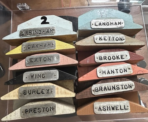 Hand made railway station - hand,