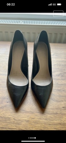 Zara black leather - leather, heel