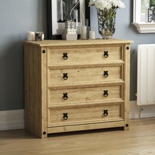 Rustic pine drawer chest - rustic,