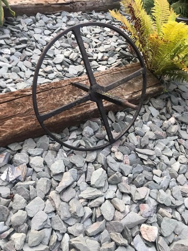Vintage cast iron barrow - vintage,