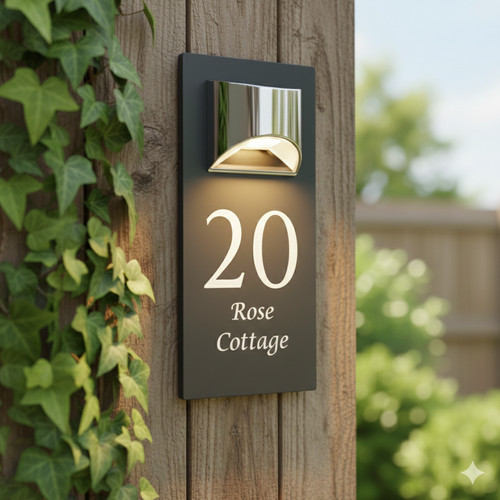Personalised house number - house,