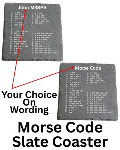 Laser engraved morse - engraved,