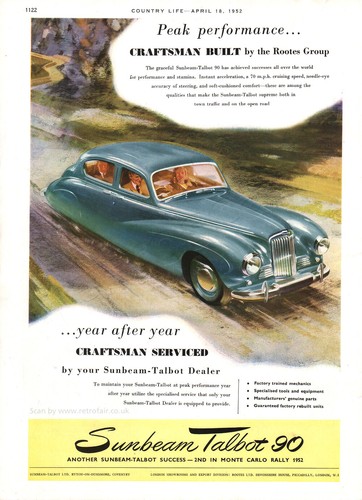 1952 sunbeam talbot - sunbeam, 90