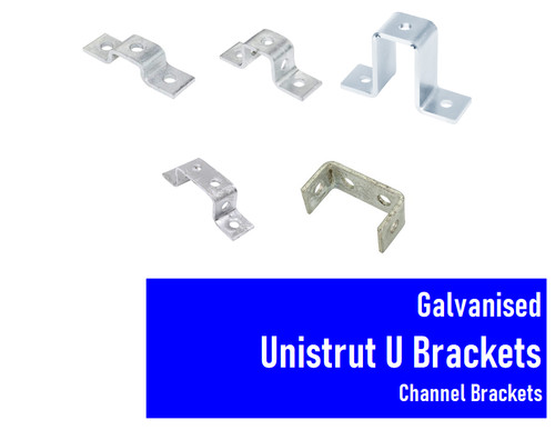 Galvanised unistrut brackets - galvanised,