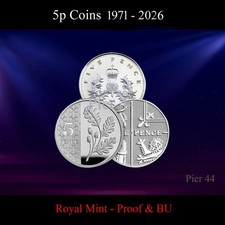 1971 - 2026 5p Five Pence
