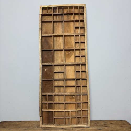 Vintage wooden printers tray - wooden,