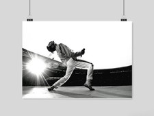 FREDDIE MERCURY A3 SIZE POSTER PRINT WEMBLEY STADIUM 1986 FREDDY MERCURY