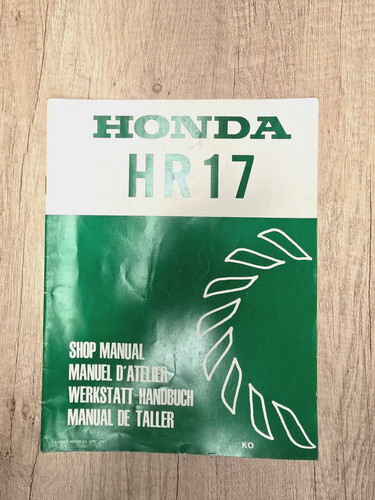 Honda hr17 lawn mower - mower, manual