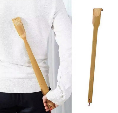 Natural bamboo back scratcher - bamboo,