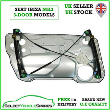 NEW SEAT IBIZA MK3 6L 3-DOOR DRIVERS FRONT RIGHT ELECTRIC WINDOW REGULATOR 02-07