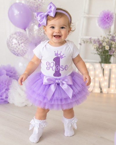 Lilac tutu 1st birthday - lilac,