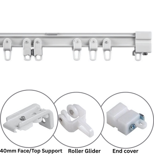 Line curtain track rail - rail, set