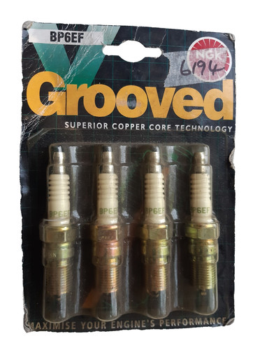Genuine ngk bp6ef grooved - genuine, v-grooved