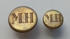 Unidentified M.H. Large & Small Hunting Buttons - Possibly Morpeth Hunt ?