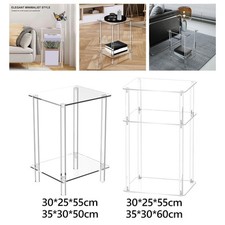 Acrylic Side Table, Clear