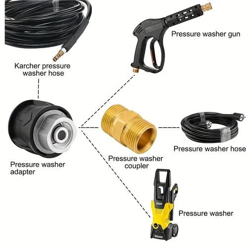 Pressure washer adapter - adapter, m22