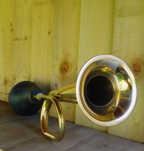 Vintage brass taxi - taxi, horn