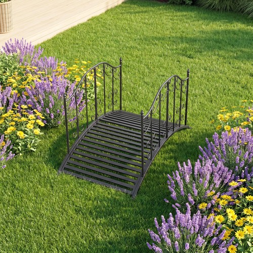 Metal garden bridge outdoor - metal,