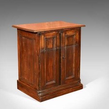 Antique Specimen Cabinet, French Oak Cupboard, Secretaire, Desk Circa 1850