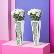 40 cm Silver Wall Mount Vase