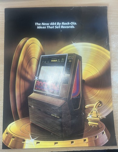 Rock ola 484 jukebox flyer - jukebox,