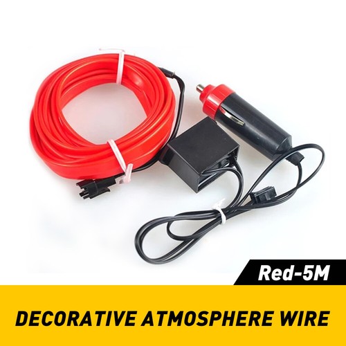 Red led car - led, interior
