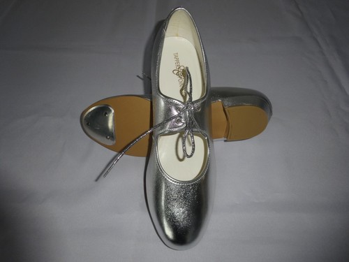 Silver tap dance shoes - dance, toe