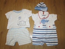 Baby boys Newborn, Playsuit, Top, shorts and hat Mini club