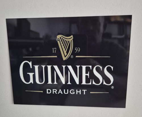 Guinness draught metal sign - , a5