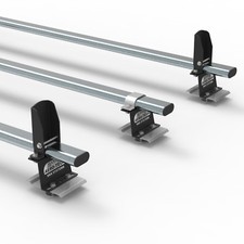 Renault Master ROOF RACK 3 Bars Load Stops 2010 - 2024 model MWB LWB van AT82LS