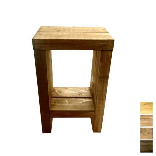 Rustic side table - rustic, handmade