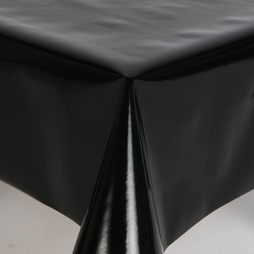Plain black pvc vinyl - plain,