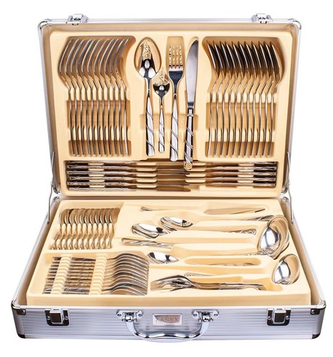 Silver heavy 72pc cutlery - 72pc,