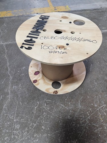 Wood cable reel - cable,