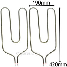 2 x 850W Elements for CREDA Night Storage Heater 79358 79359 79361 79363 79364