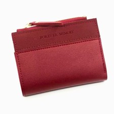 Women Short Small Money Purse Wallet Ladies PU Leather Folding Coin Card Holder