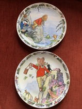 Caverswall Rupert Bear Collector's Plates. Made For Express Newspapers Early 90s
