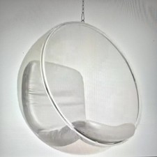 Retro Vintage Hanging Acrylic Bubble Chair London Hackney