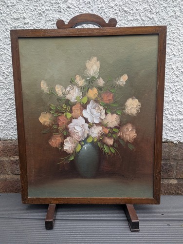 Antique fire screen - fire,