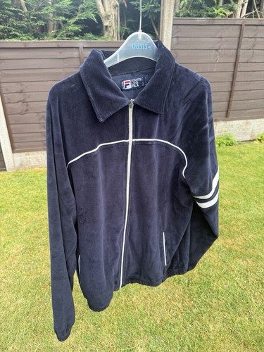 Fila velour track jacket - velour,